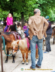 Kids getting ready for their horse-ride